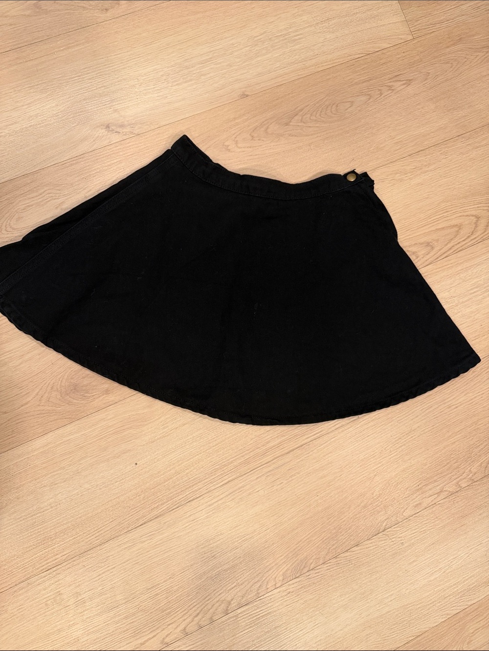 American Apparel Black Circle Skirt - Flared Mini
